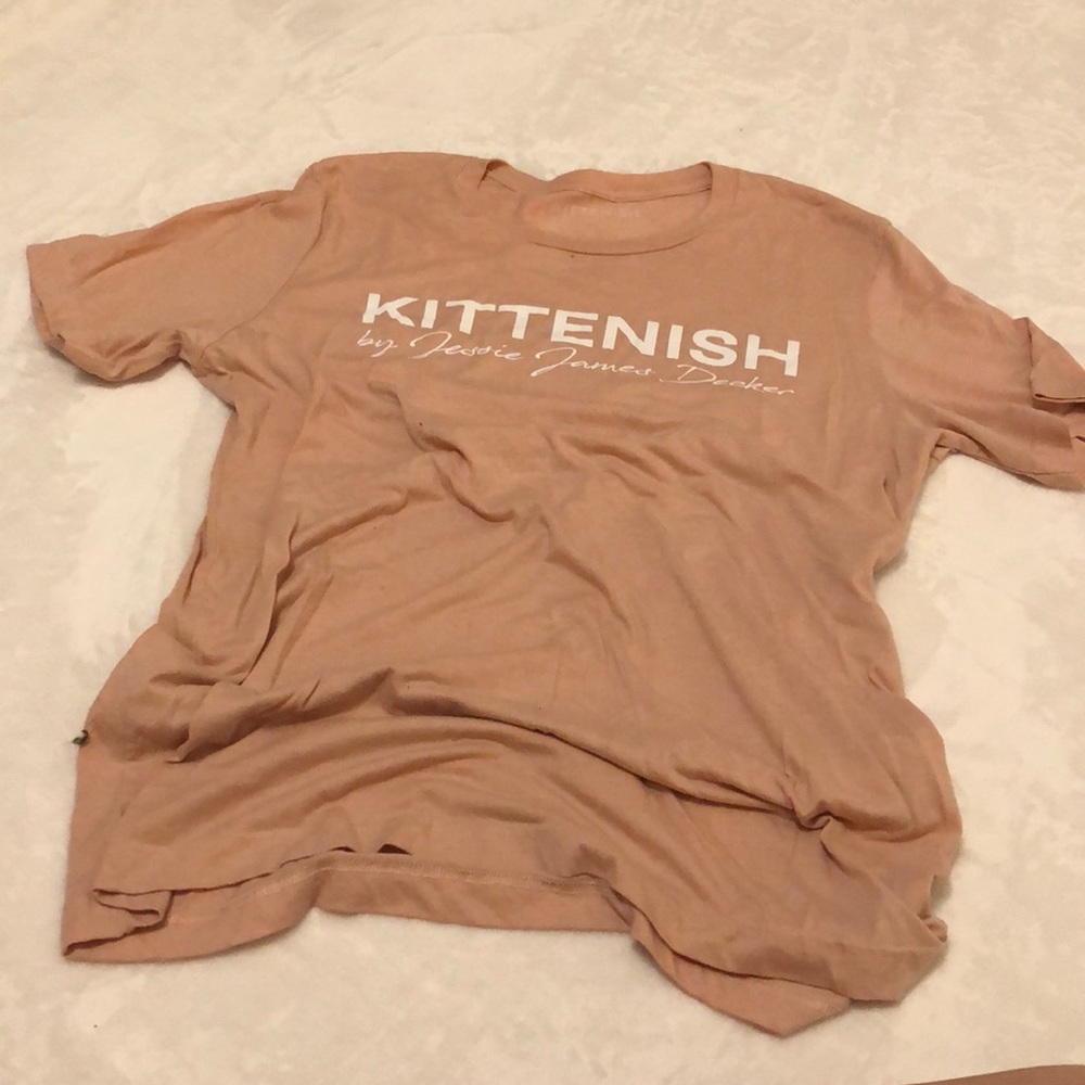Kittenish pink tshirt
